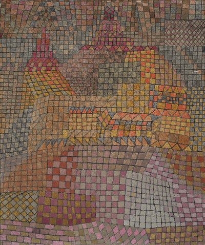 Zamek miejski Kr.. autorstwa Paul Klee