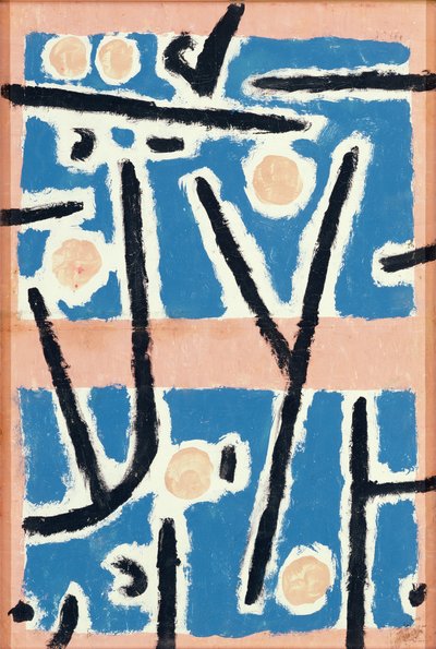 Sem título (Signs of Growth) 1937 (pasta colorida, têmpera e giz sobre papel)polonês autorstwa Paul Klee