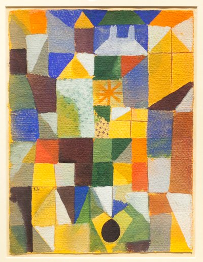 Kompozycja miejska z żółtymi oknami autorstwa Paul Klee