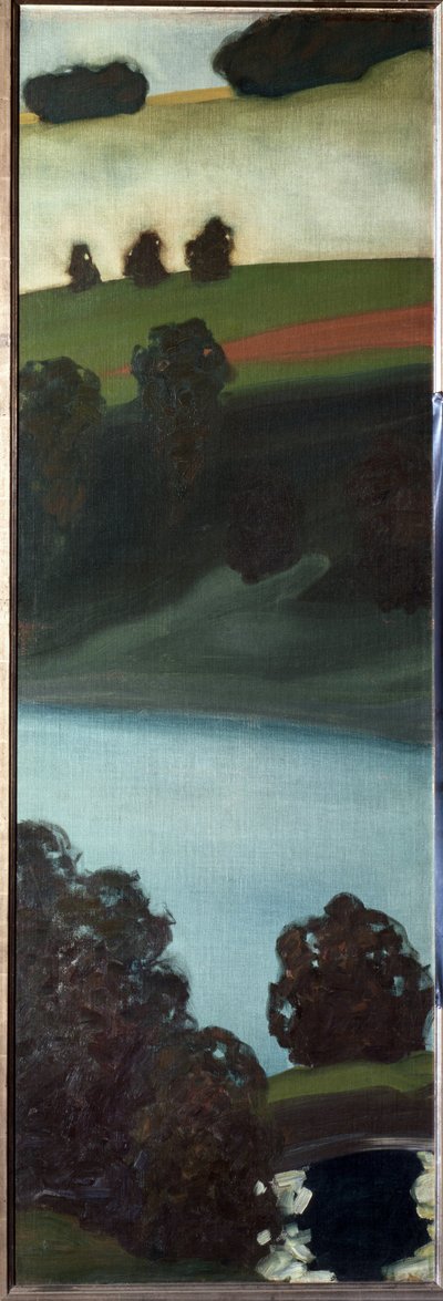 Widok na dolinę Aar, Szwajcaria - Malarstwo autorstwa Paul Klee