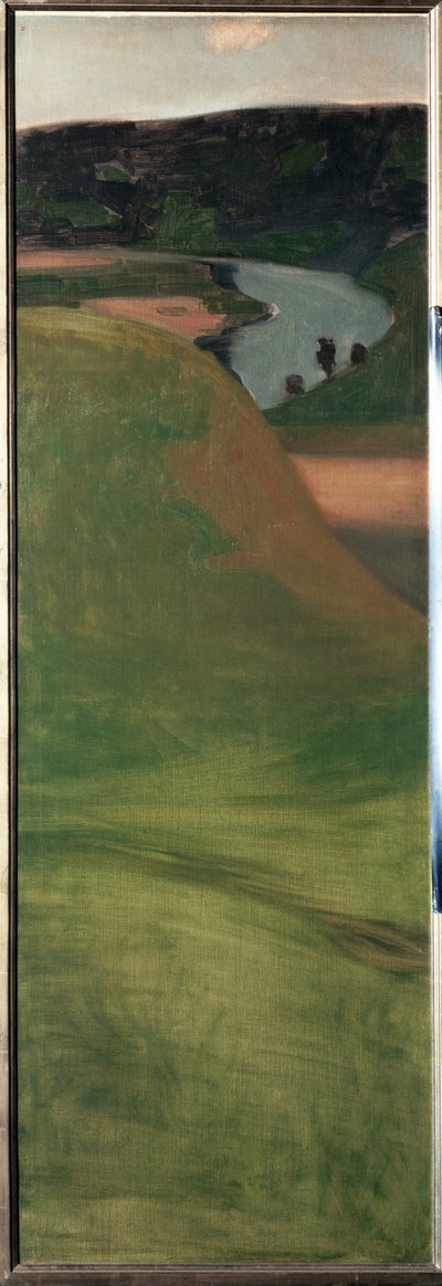 Widok na dolinę Aar, Szwajcaria - Malarstwo autorstwa Paul Klee
