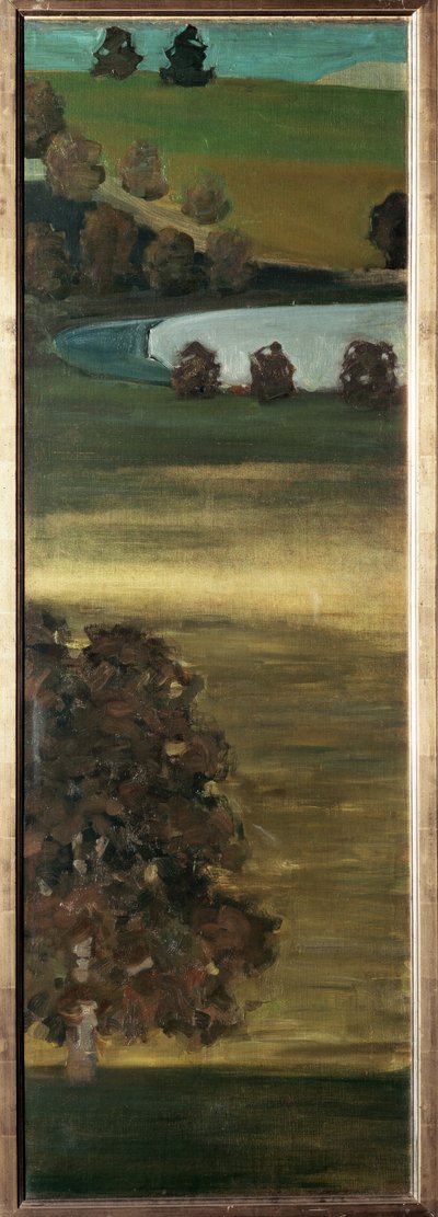 Widok na dolinę Aar, Szwajcaria - Malarstwo autorstwa Paul Klee