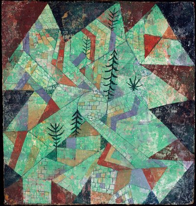 Wald bau (Konstrukcja drewniana) autorstwa Paul Klee