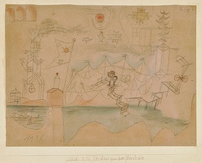 Rysunek do wypożyczalni łodzi. 1918, 204 autorstwa Paul Klee