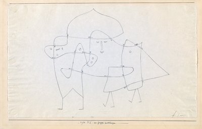 En group zamknięte Enlacés en un groupe, 1930. autorstwa Paul Klee