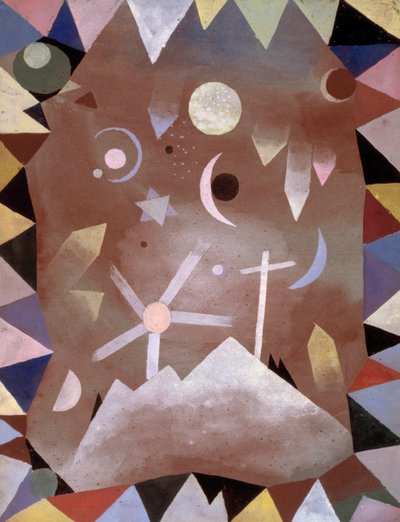 Nad szczytem górskim, 1917. autorstwa Paul Klee