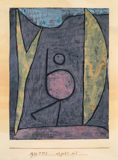 dzieje się, 1939 autorstwa Paul Klee