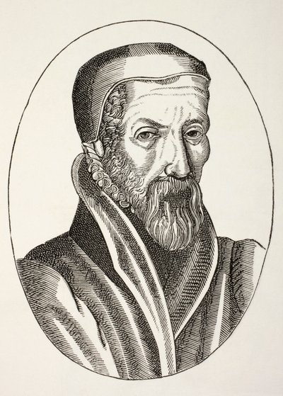 John Knox C. 1510 do 1572. Szkocki duchowny, przywódca reformacji protestanckiej i założyciel wyznania prezbiteriańskiego. autorstwa Paul Lacroix
