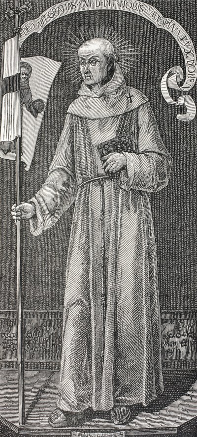 Święty Jan z Capistrano (wł. Giovanni Da Capistrano) autorstwa Paul Lacroix