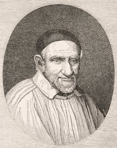 Święty Wincenty a Paulo 1581-1660. Francuski katolicki ksiądz i święty. Na podstawie dzieła Simona Francois. autorstwa Paul Lacroix