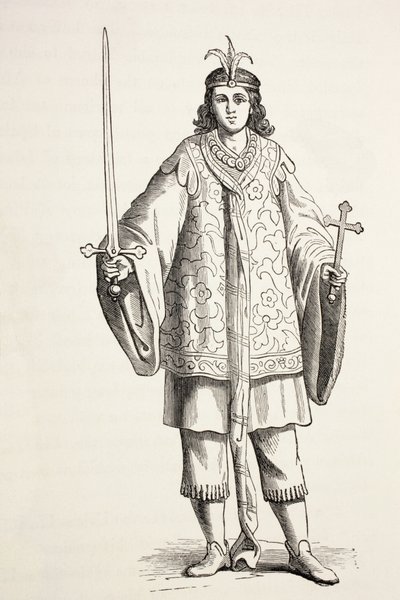 Strona Świętego Jana. Prester John był również znany jako Prezbiter Johannes. autorstwa Paul Lacroix
