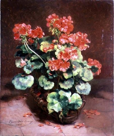 Kwiaty w koszyku autorstwa Paul Lecuit Monroy