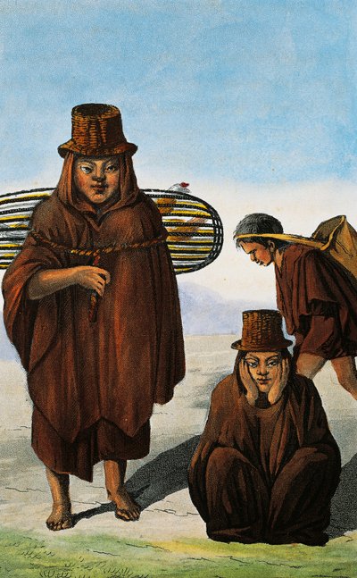 Sprzedawca drobiu, żebrak i robotnik, Kolumbia, rycina Paul Legrand z Travels in the Republic of Colombia w latach 1822 i 1823, Gaspard Theodore Mollien (1796-1872), Ameryka Południowa autorstwa Paul Legrand
