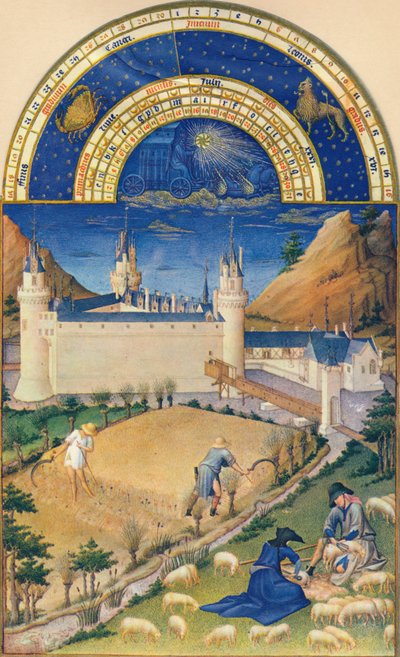 Lipiec - zamek w Poitiers, XV w., 1939 r. autorstwa Paul Limbourg