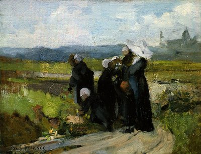 Sieroty z Bayeux (olej na panelu) autorstwa Paul Louis Delance