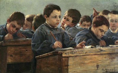W klasie, 1886. autorstwa Paul Louis Martin des Amoignes