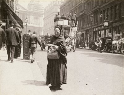 Sprzedawca zapałek, Ludgate Hill, Londyn, 1893 autorstwa Paul Martin