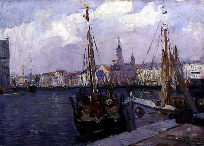 Port Ostenda (ropa na pokładzie) autorstwa Paul Mathieu