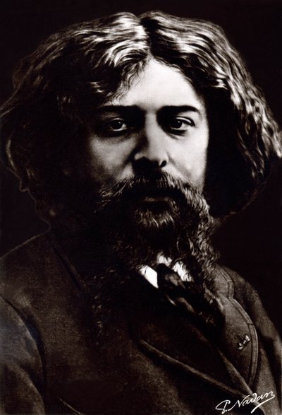 Alphonse Daudet, ok. 1880 r. (zdjęcie) autorstwa Paul Nadar