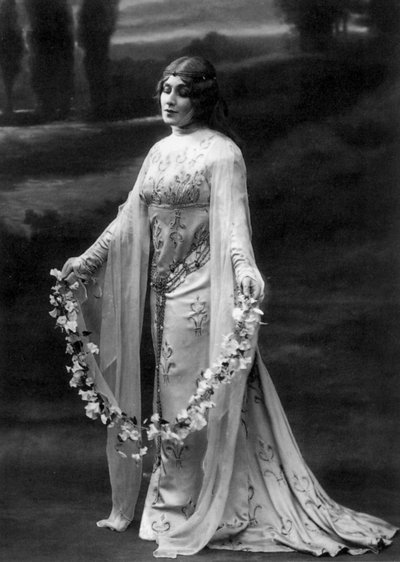 Marguerite Carre jako Melisanda w operze Pelleas et Melisande Claude