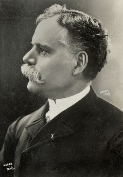 Portret Julesa Chereta (zdjęcie) autorstwa Paul Nadar