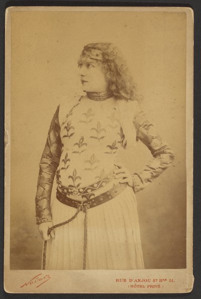 Sarah Bernhardt als Lady Macbeth autorstwa Paul Nadar