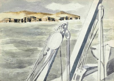 Wybrzeże w pobliżu Gibraltaru autorstwa Paul Nash