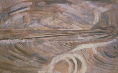 Dymchurch, ok. 1921 (olej na płótnie) autorstwa Paul Nash