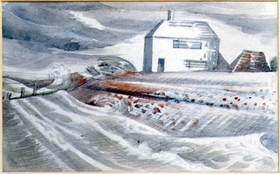 Dom nad morzem, Dymchurch, Kent autorstwa Paul Nash