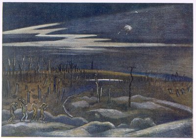 Meadow with Copse, z brytyjskich artystów na froncie, kontynuacja frontu zachodniego, część trzecia, Paul Nash autorstwa Paul Nash