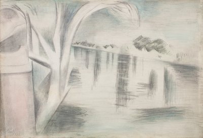 Rzeka i drzewa autorstwa Paul Nash