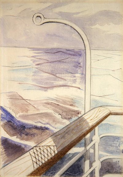 Shiprail (ołówek i akwarela na papierze) autorstwa Paul Nash