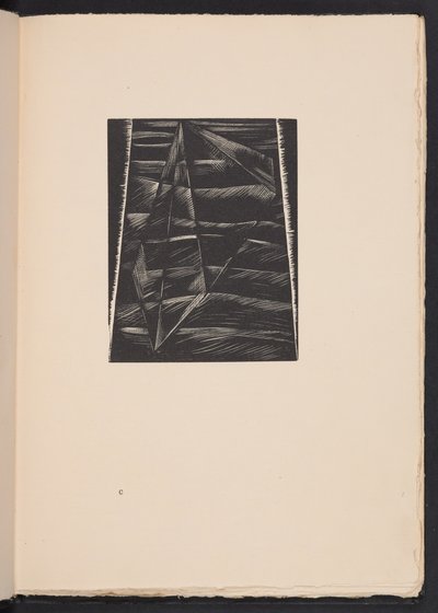 Twarz wód, ilustracja z książki "Obrazy wojny... Poems" autorstwa Richarda Aldingtona autorstwa Paul Nash