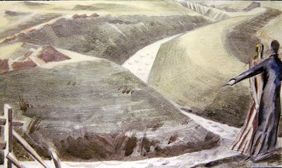 Wielka Wał, Romney Marsh autorstwa Paul Nash