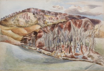 Wood i Hill autorstwa Paul Nash
