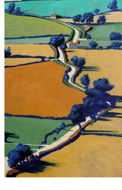 Country Lane Wiosna autorstwa Paul Powis