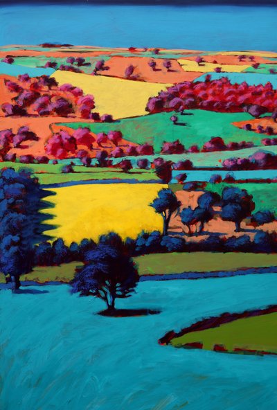 Teme Valley III (akryl na pokładzie) autorstwa Paul Powis