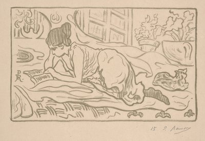 Leżący Czytelnik autorstwa Paul Elie Ranson