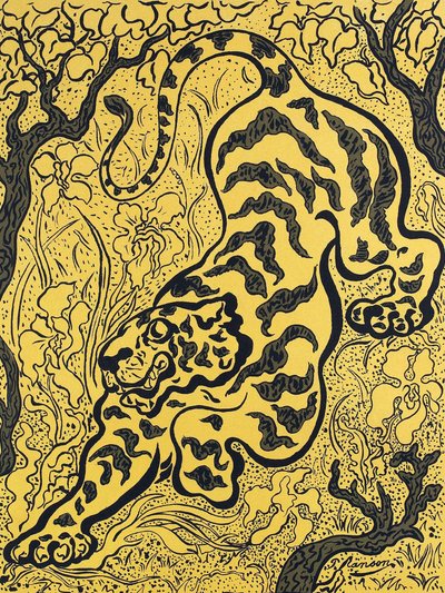 Tygrys w dżungli autorstwa Paul Ranson