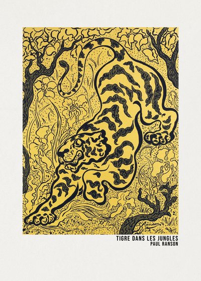 Plakat „Tygrys w dżungli” autorstwa Paul Ranson