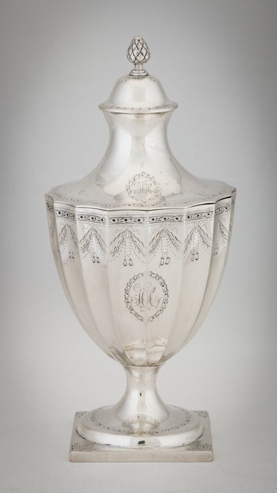 Urna Cukrowa, ok. 1795 (srebrna) autorstwa Paul Revere