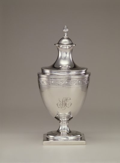 Cukiernica z pokrywką, ok.1795 autorstwa Paul Revere