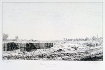 Bateria pruska, oblężenie Paryża, 1870-1871 autorstwa Paul Roux