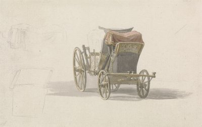 Powóz z herbem królewskim, ok. 1764 (ołówek i w/c na papierze) autorstwa Paul Sandby