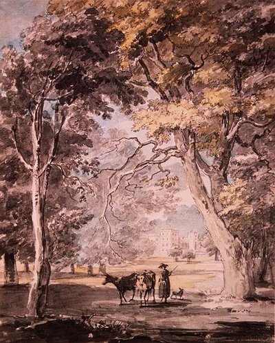 Mleczarka w Windsor Great Park ok. 1765-70 autorstwa Paul Sandby