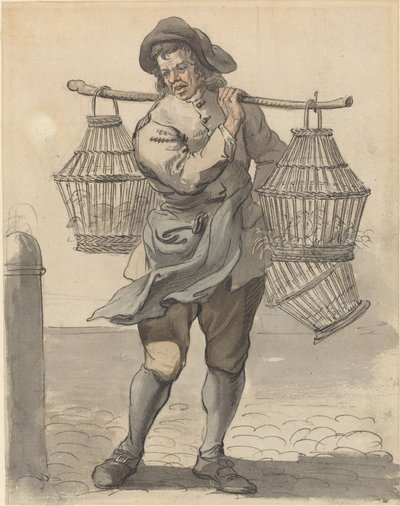 Sprzedawca drobiu autorstwa Paul Sandby