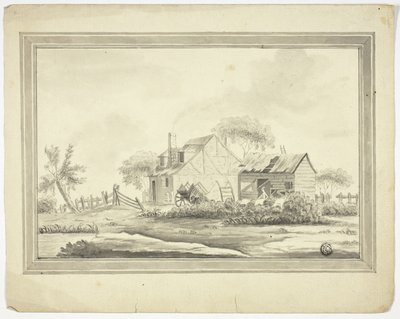 Dom wiejski autorstwa Paul Sandby