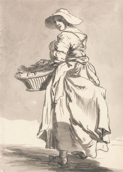 London Cries: Kwiaty autorstwa Paul Sandby