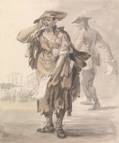 London Cries: Last Dying Speech and Confess autorstwa Paul Sandby