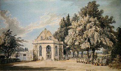 Rackett Lodge, Wandsworth (akwarela na ołówku na papierze) autorstwa Paul Sandby